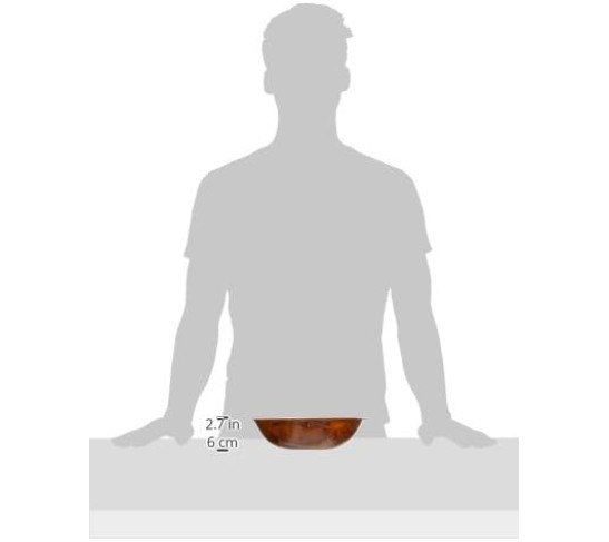 WWB-10 Wooden Woven Salad Bowl, 10-Inch, Brown