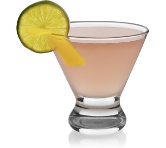 Cosmopolitan Stemless Martini Glasses, 8.25 Oz Dishwasher Safe Martini Glasses Set of 4, Cocktail Glasses Set for Wedding Registries and More