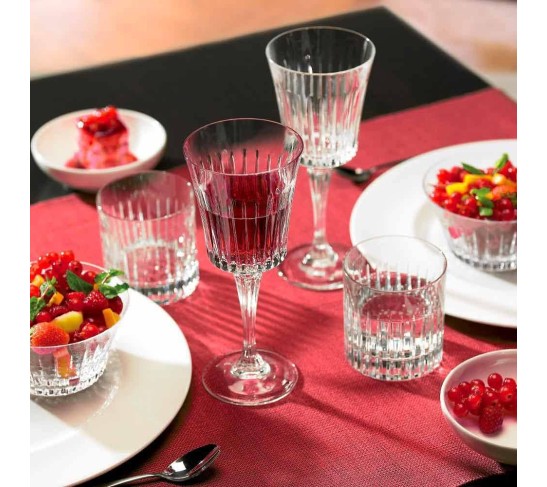 Double Old Fashioned Crystal Glasses, Set of 6 Whiskey Glasses, Perfect for Serving Scotch, Cocktails, or Mixed Drinks. (New York) pattern