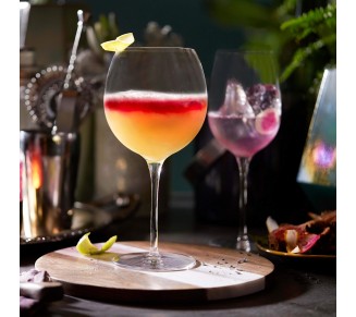 Signature Red and White Wine Glasses Set of 12, Elegant, Dishwasher Safe Glass Wine Glasses, Party Wine Glasses for Birthdays, Weddings, & More