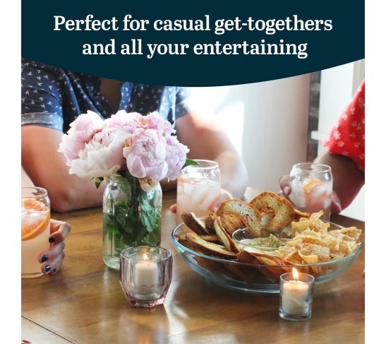 Classic Can Tumbler Glasses Set of 4, Clear Kitchen Glassware Sets for Beverages and Cocktails, Lead-Free, Cute Drinking Glasses, 16-Ounce