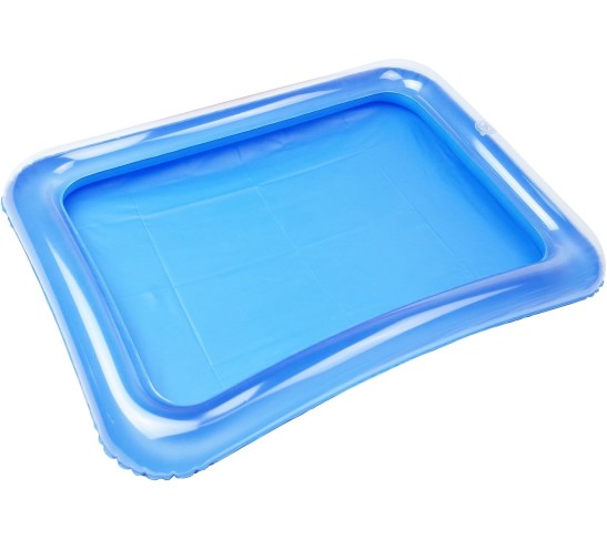 4-Pack Inflatable Ice Serving Bar Coolers for Parties, Salad BBQ Picnic Ice Food Drinks Buffet Server Tray for Indoor Outdoor Party