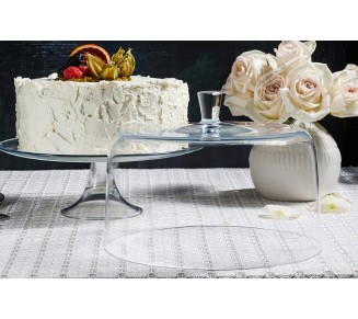 Euorpean Quality Glass - Extra Large Glass - Clear - Cake Dome - 11.5" Diameter - Made in Europe