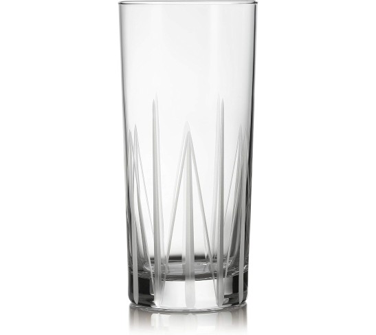 Cut Cocktails Structure Tumbler Glasses, 15.75-ounce, Set of 4