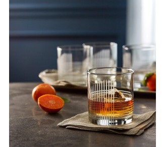 Cut Cocktails Passage Rocks Glasses, 11-ounce, Set of 4