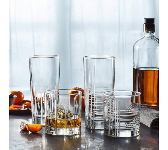 Cut Cocktails Passage Rocks Glasses, 11-ounce, Set of 4