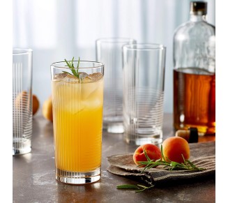 Cut Cocktails Passage Tumbler Glasses, 15.75-ounce, Set of 4
