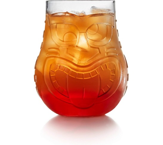 Tiki Split Tumbler Glasses, 15.75-ounce, Set of 4