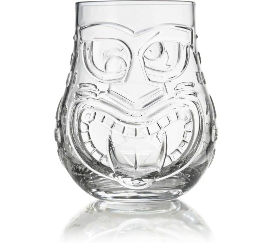 Tiki Split Tumbler Glasses, 15.75-ounce, Set of 4