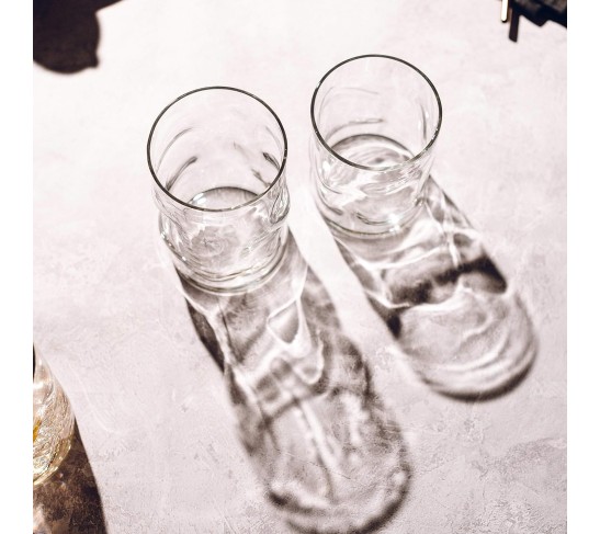 Lava Rocks Glasses, 12.5-ounce, Set of 8