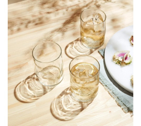 Lava Rocks Glasses, 12.5-ounce, Set of 8