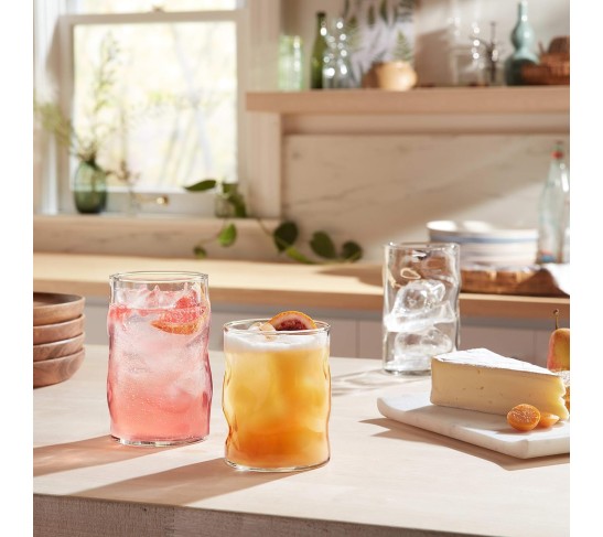 Lava Rocks Glasses, 12.5-ounce, Set of 8