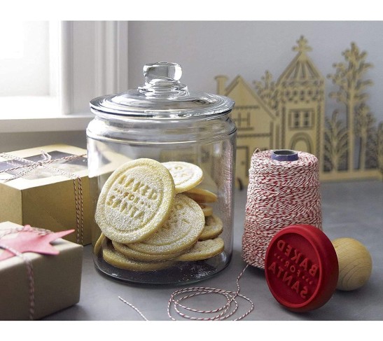 3pc Canister Sets for Kitchen Counter + Labels & Marker - Glass Cookie Jars with Airtight Lids - Food Storage Containers with Lids Airtight for Pantry - Flour, Sugar, Coffee, Cookies, etc.