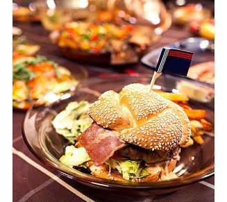 Fashion Transparent Dishes Set,8 Pieces Dinnerware Set,Service for 2 People,High Temperature Resistance Non-toxic,Mugs,Plates and Bowls,Easy to Clean,Amber,Brown (Color : Amber)