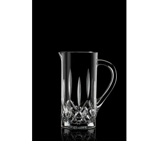 Glass - Pitcher - Jug - with Handle - Magnificient Designed - 40 oz. Liquid Capacity - with Spout - by made in Europe