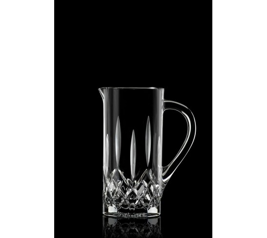 Glass - Pitcher - Jug - with Handle - Magnificient Designed - 40 oz. Liquid Capacity - with Spout - by made in Europe