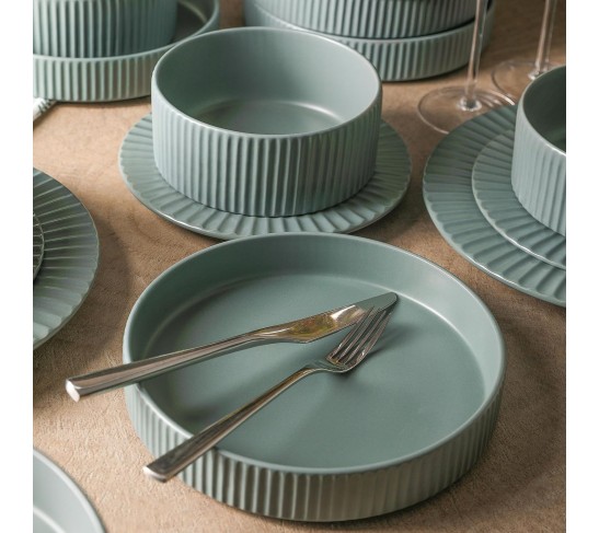 Lusso Stoneware Dinnerware Set, 16-Piece-Service for 4