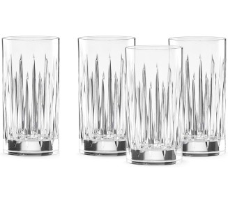 Soho Crystal 4Pc Iced Beverage Glass Set, 5.90 LB, Clear