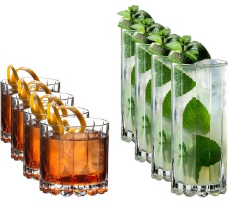 Drink Specific Glassware Rocks & Highballs, Set of 8, 10.87 fl.oz.