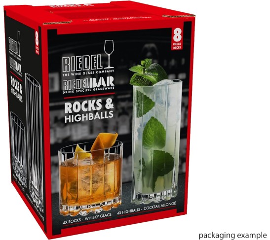 Drink Specific Glassware Rocks & Highballs, Set of 8, 10.87 fl.oz.